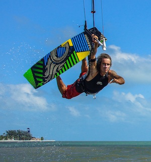 A pro boarder, Menta opened a kiteboarding training company called the Kitehouse.
